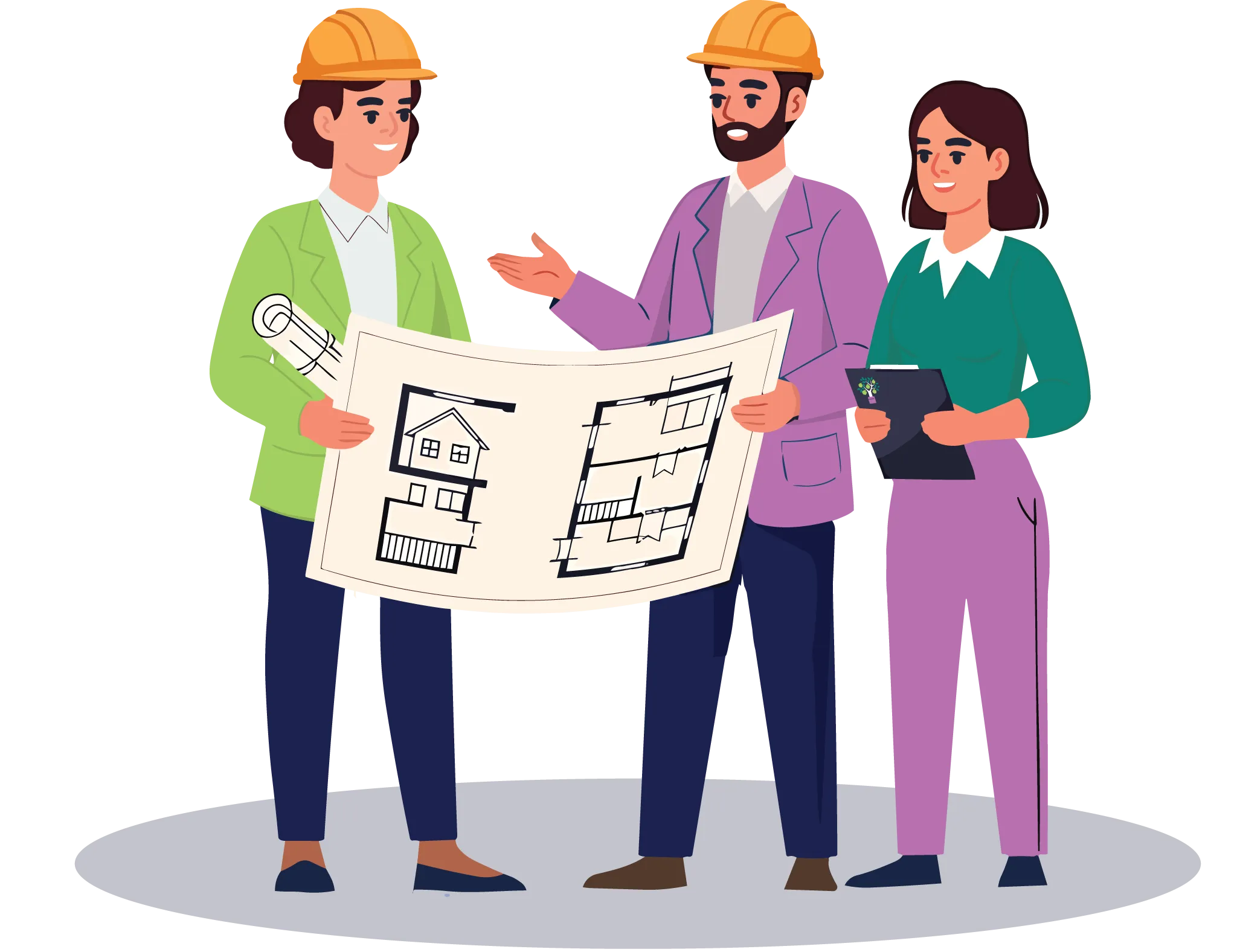 Image of builders